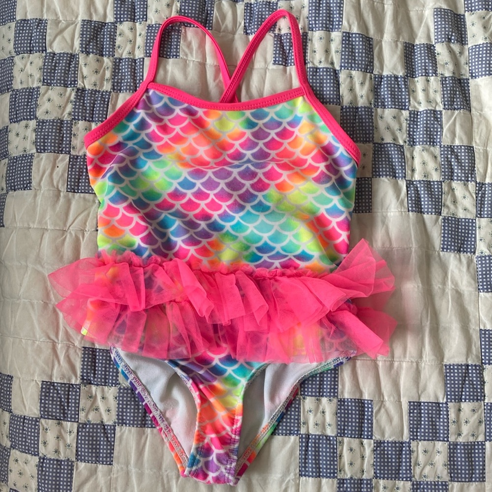 Mermaid Ballerina Pink and White Swimsuit